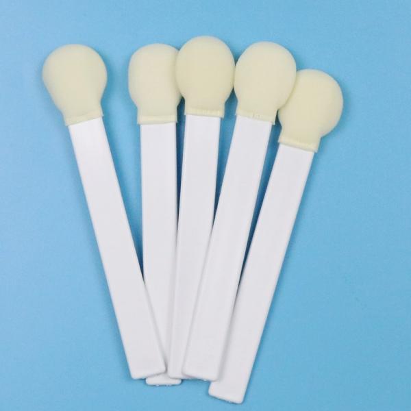 145mm White PP Stick 30mm Big Round Head Sponge Stick Medical Foam Swab