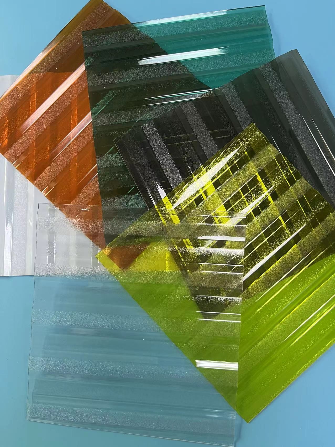 Easy Installation Polycarbonate Embossed Sheet Customized Fire Rating Plate Polycarbonate Plastic Rpll