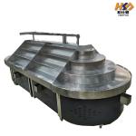 120CM 160CM Vegetable Fruit Display Racks For Supermarket Stainless Steel And