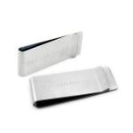 Promotional Metal stainless steel wallet money clip Metal logo customized