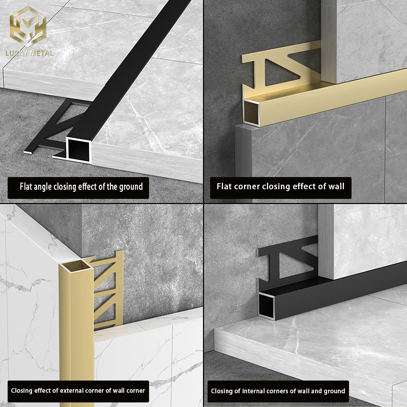 Anti-Corrosion Lightweight Aluminium Edge Trim Profiles For Furniture / Cabinets