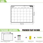 Customized Magnetic Fridge Monthly Calendar Refrigerator Whiteboard Calendar