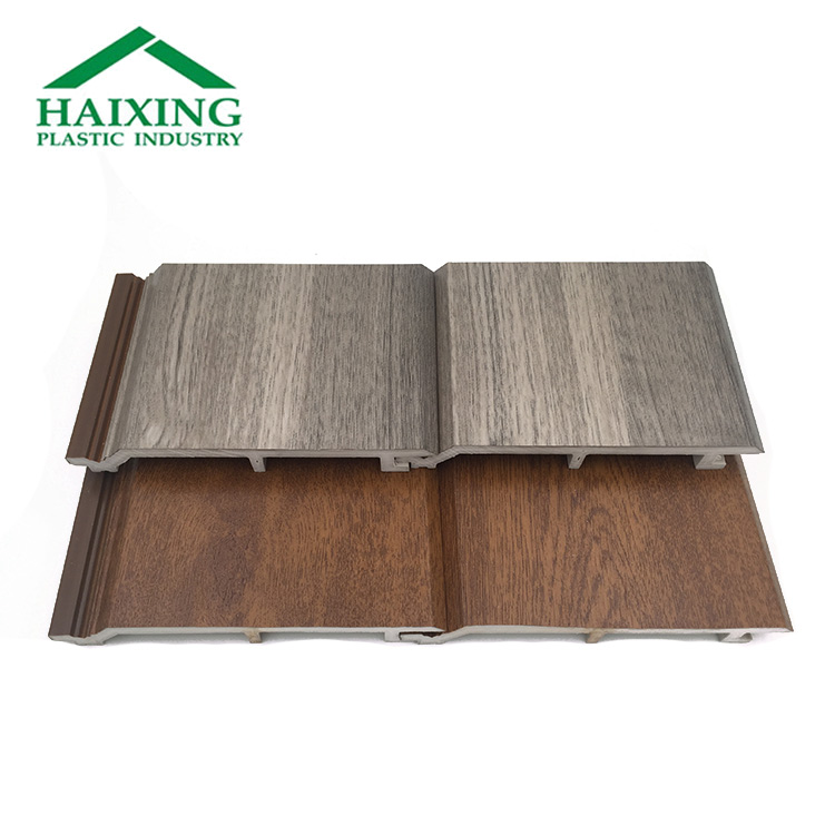 Outdoor Wall Plate PVC/WPC Wood Plastic Composite Decorative Exterior Wall Siding