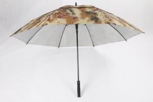 Quality 210D Oxford Camouflage Double Canopy Golf Umbrella With Logo Fiberglass Frame wholesale