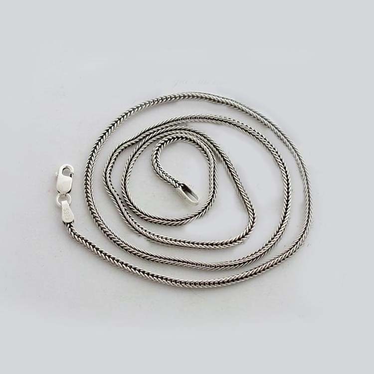 Sterling Silver Wheat Chain Women's and Men's 925 Silver Necklace(N06030813)