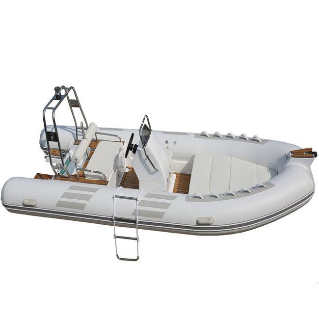 2022 orca hypalon rib boat 16ft with fuel tank light grey rib480D with back steps