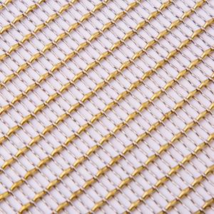 Quality Gold Color Corrosion Resistance Decorative Metal Mesh Anodizing Surface Treatment wholesale