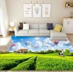 3D Lavender Tulip Pattern Household Bedroom Living Room Floor Carpet Special