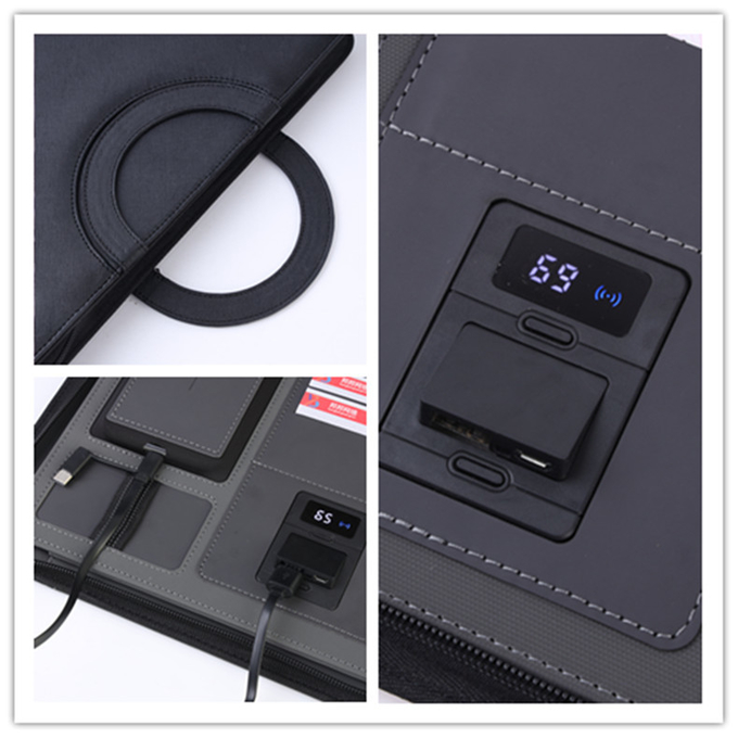 Customized Logo Briefcase Luxurious Fashion Men Pu Leather Bags Waterproof Laptop Briefcase