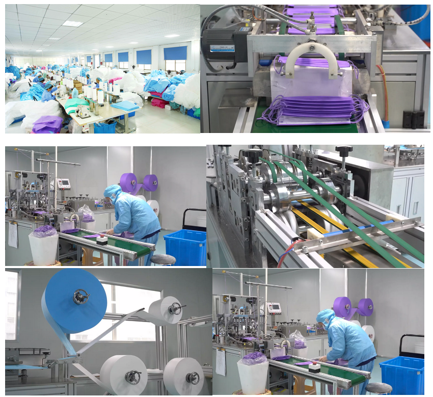 Visitor Isolation Ppe Aami Level2 Protective Hospital Gowns Disposable Gown with Elastic Cuff