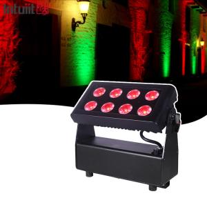 Quality 8X15W City Color Light RGBW 4in1 IP54 Waterproof Wall Washer Light For DJ Bar Outdoor Concert Stage Battery Powered wholesale