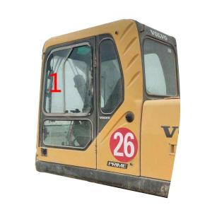 Quality EC240B Excavator VOLVO Windshield Glass Construction Machine Cab Left Side wholesale