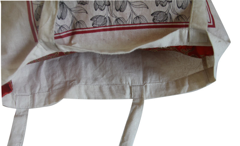 Natural color 10az cotton Eco shopping bags personized printing Tote bag