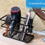 High Carbon Steel Wall Mounted Blow Dryer Holder for Under Sink Bathroom