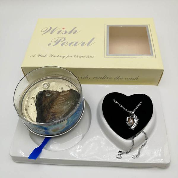 Wish Love Pearl Necklace Gift Set with Cage Pendant & Canned Freshwater Pearl