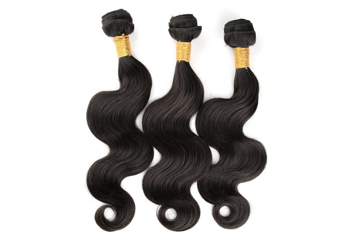 Natural Black Extension Brazilian Hair Virgin , Very Pure Hair For Afro
