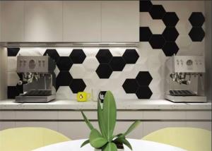 Quality Various Colors Hexagon Kitchen Wall Tiles Easy To Install Anti - Dust wholesale