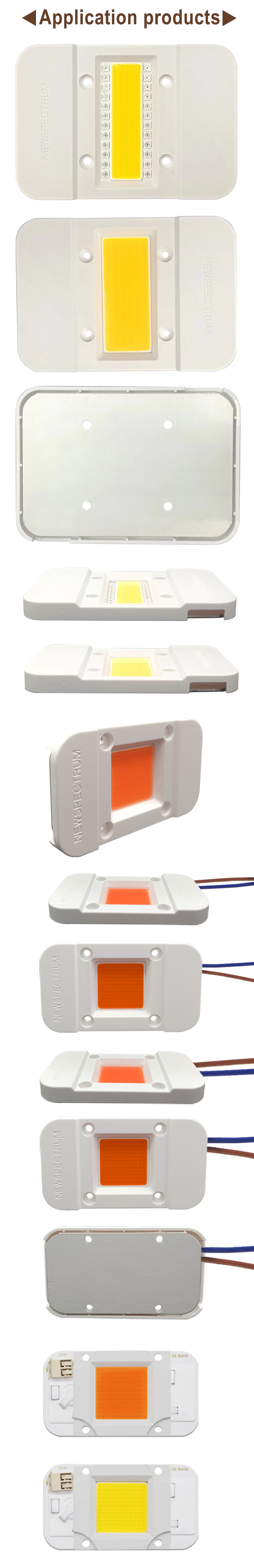 50W Dimming Cob LED Chip 25mm Supporting LED Light Source Holder