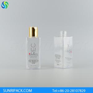 Quality 120ml square plastic bottles, 4oz clear plastic bottles, square Pet bottles wholesale