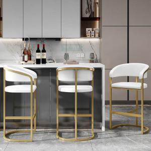Quality Stainless Steel Frame Flannel Bar High Stools For Kitchen wholesale