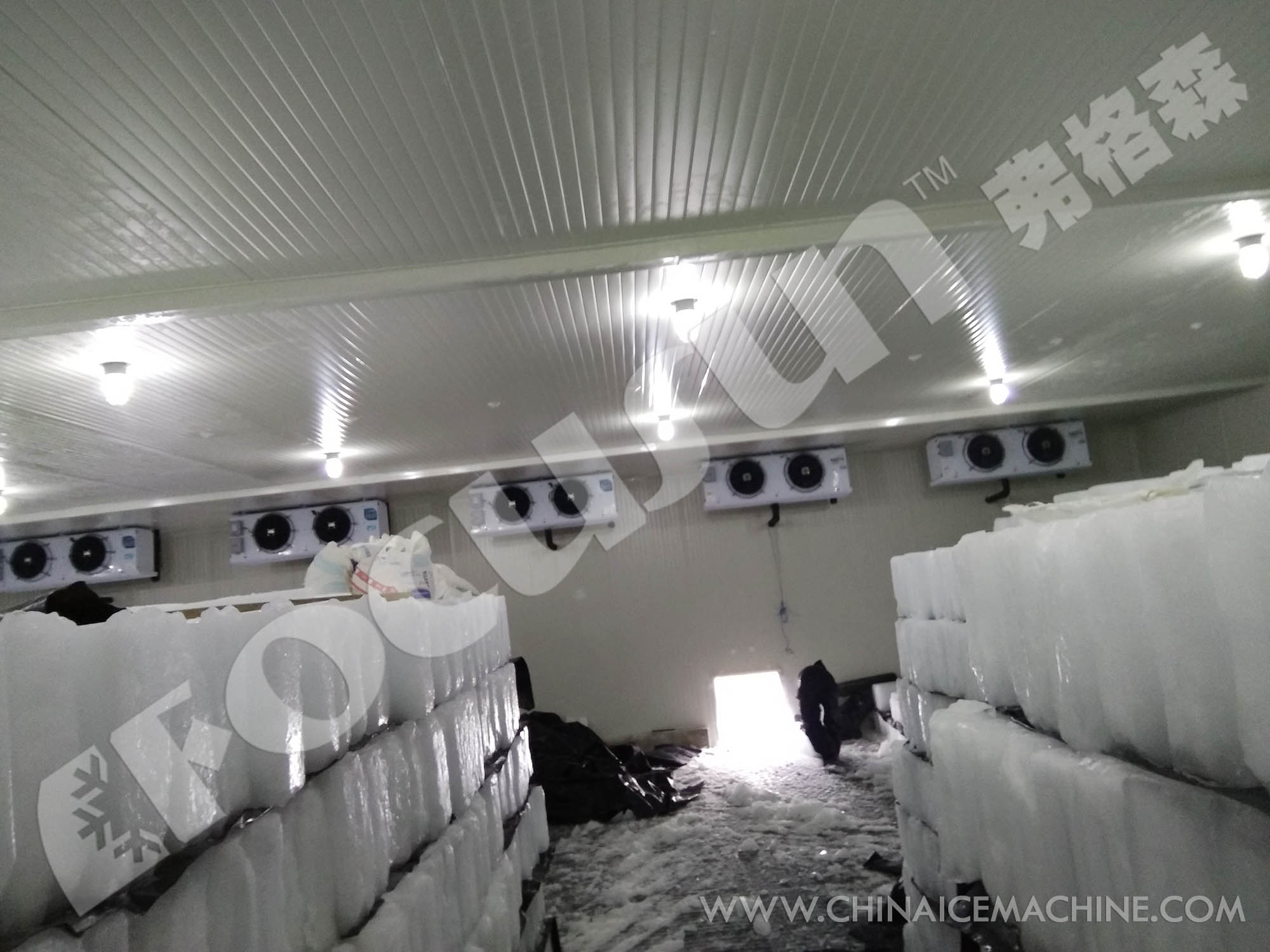 Blue Painting 30Tons Block Ice Machine for Ice Plant After Service Video Technical Support