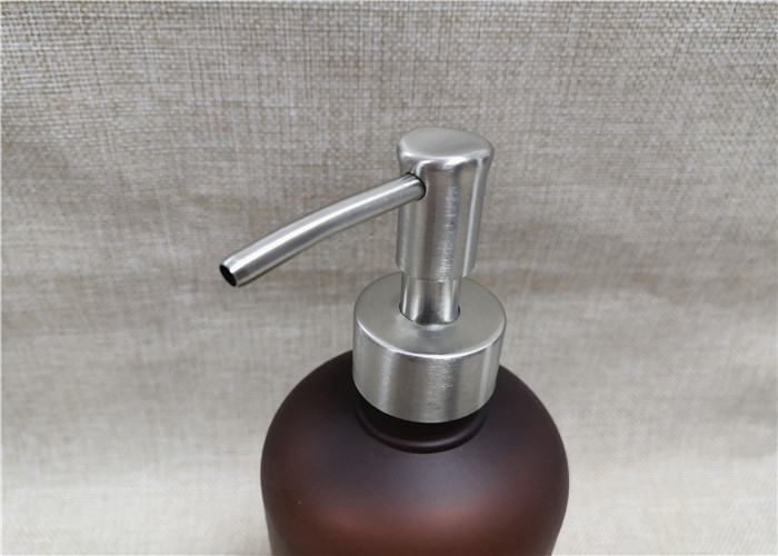 Recyclable Pump Tops For Bottles , Ribbed Closure Lotion Soap Dispenser Pumps