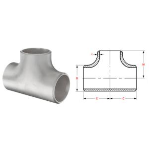 Quality SS304 Pipe Fitting Tees ASTM A815 S32750 Stainless Steel T Fitting wholesale
