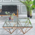 Luxury 0.5m3 SS Coffee Table 100x100x40cm High Temperature Resistance
