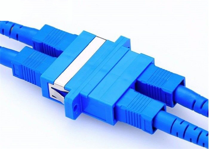 SC Fiber Optic Adapter with flange SC UPC fiber bulkheard adapter Manufacturers