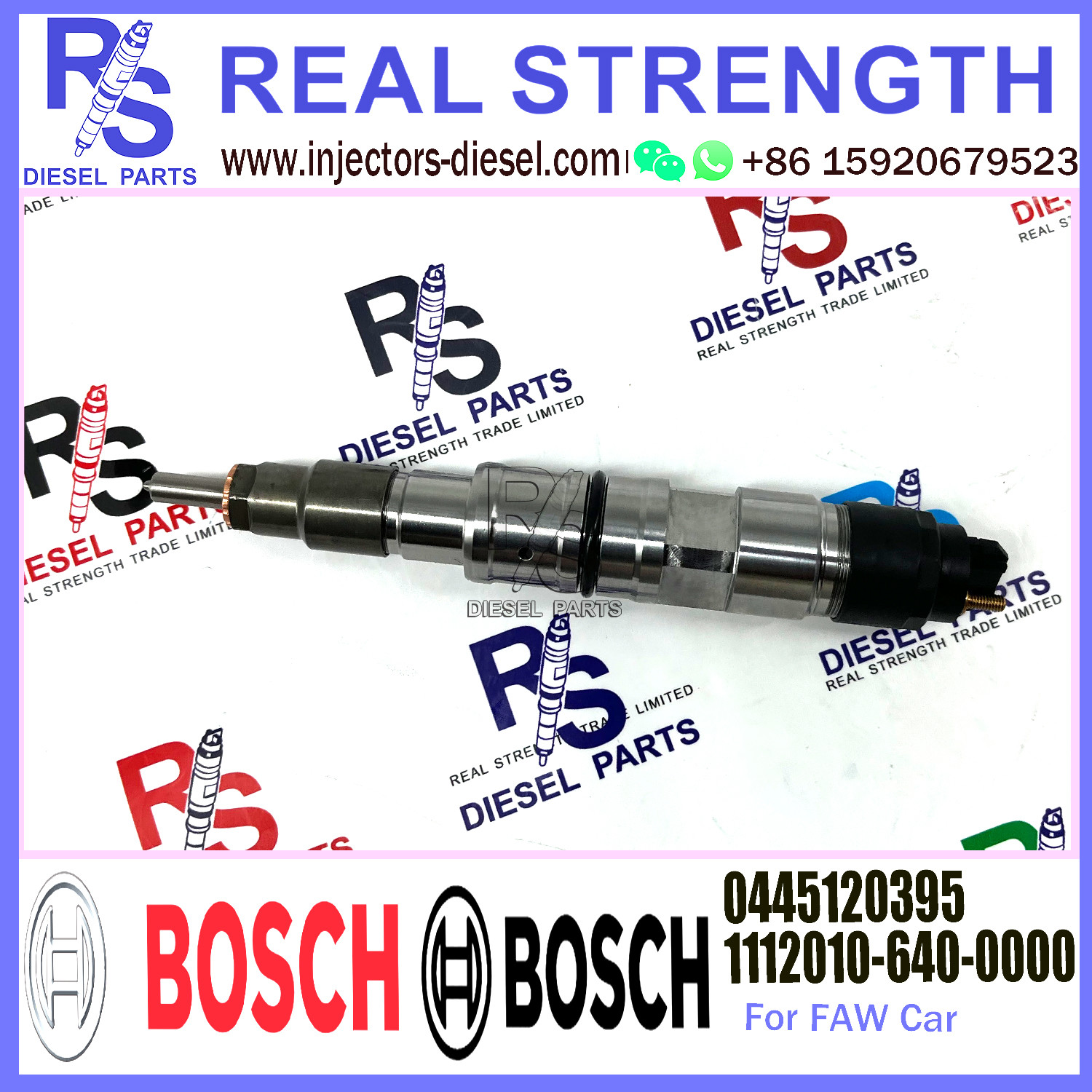 50407404211 51827164816 Common Rail Fuel Injector Nozzle Assy 0445120247 11120106400000 0445120395 For FAW F5 Lujo 1.5