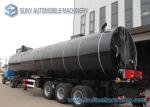 3 Axle Flue Heating Asphalt Tanker Trailer 52000 Liters Bitumen Tanker