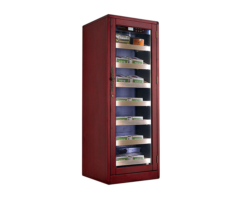 Commercial Lockable WoodenHumidors Cabinet Reagan Elctric Cigar Cooler