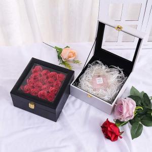 Quality Rose Flower Custom Paper Packaging Box Romantic Holiday Gift Box Decoration Confession wholesale
