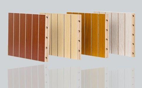 Square Edge Colorful Wooden Acoustic Wall Panels for Decoration and Sound