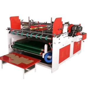 Quality Semi Automatic Corrugated Cardboard Sheet Making Machine For Carton Box Folding Gluing wholesale