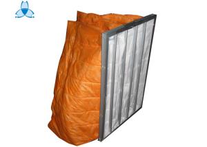 Quality Medium Efficiency F6 Pocket Air Filter Hvac Duct Cleaning , Low Initial Pressure Drop wholesale