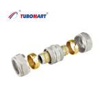 Brass Pex Tube Compression Fittings Chrome Plated Water Supply Compression
