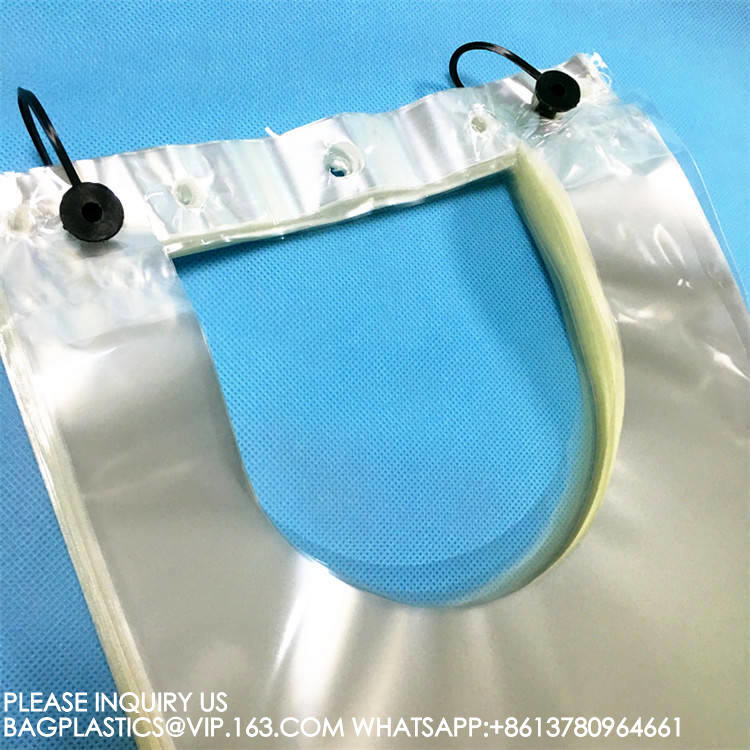 biodegradable Trapezoid Cellophane Vegetable Bags Customize Logo Lettuce Packaging Bag