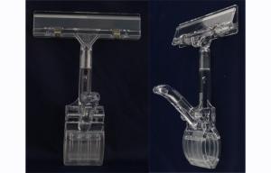 Quality Clear Price Tag Holder Clip , Supermarket Plastic Pop Clip On Shelf wholesale
