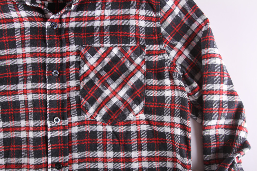 7 Colors Cotton Long Sleeve Mens Casual Plaid Shirts
