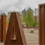 Metal Letter Corten Steel Abstract Sculpture