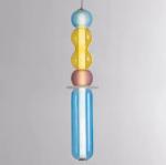 Scandinavian glass pendant lights Minimal colorful lampshade bedside lamp(WH-AP