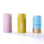 Customized Paper Cans Packaging Box Recyclable Kraft / Cardboard Round Shape