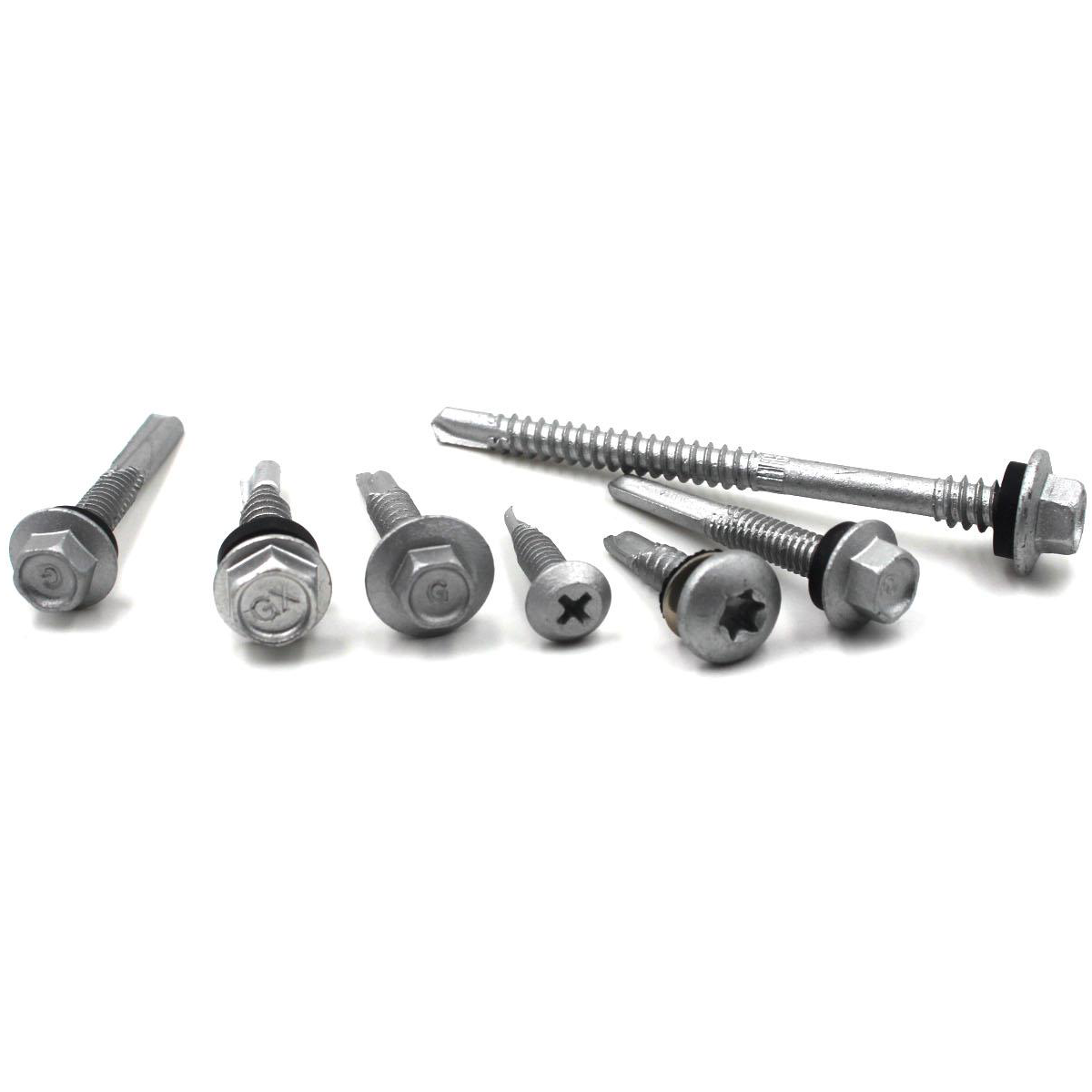 ZINC PLATED Custom Made Hex Washer Head Self-drilling Screw Galvanised Metal Hexagon
