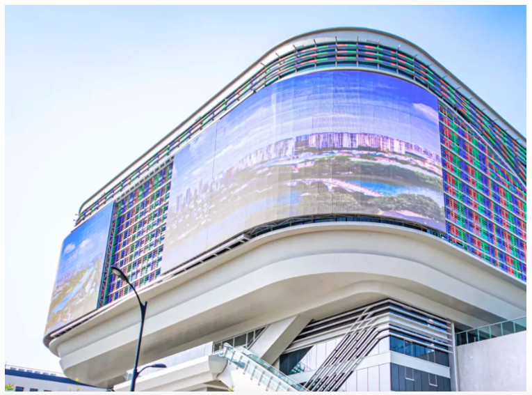 Outdoor Flexible Transparent Led Curtain Display 6mm Indoor Use