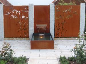 Quality Corten Garden Water Fountain Outdoor Decoration Flowerpot Waterfall wholesale