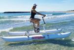 Water Bicycle With inflatable PVC tube in white color Two person