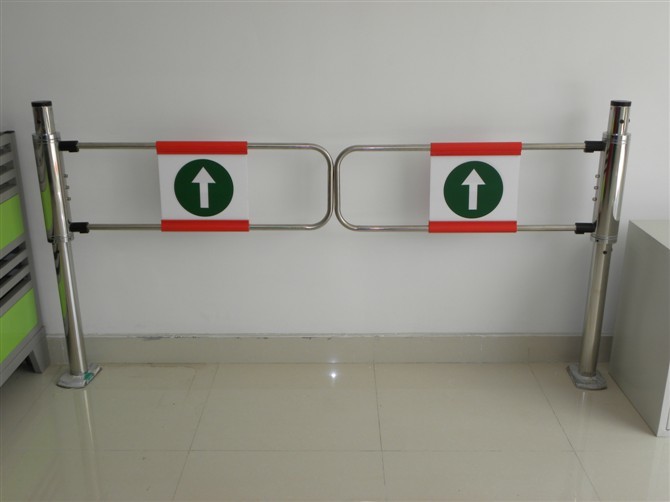 Supermarket Gate Four Arm Turnstile Tunrstile QSJCKQ Supermarket Security Access shop security gate/ security fence