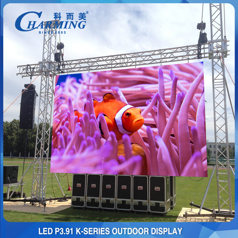 Back Service P3.91 Outdoor LED Screen Wall Rental For Concert Background