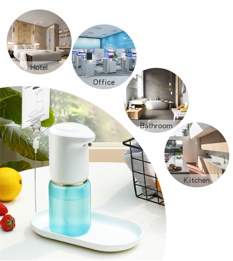 Office Auto Spray Soap Dispenser USB Charging Rohs Touchless